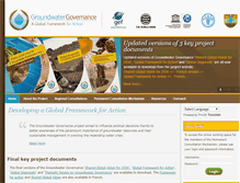 Tablet Screenshot of groundwatergovernance.org